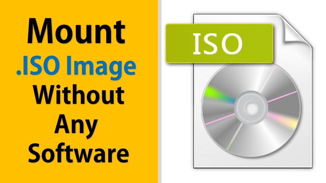 How to Mount ISO image files without and Software and Tool | using Powershell Script