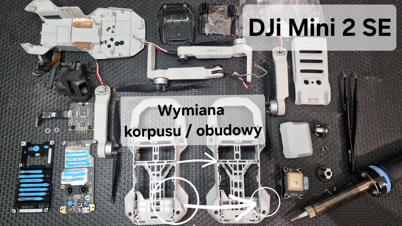 DJi Mini 2 SE wymiana obudowy / korpusu [PL]