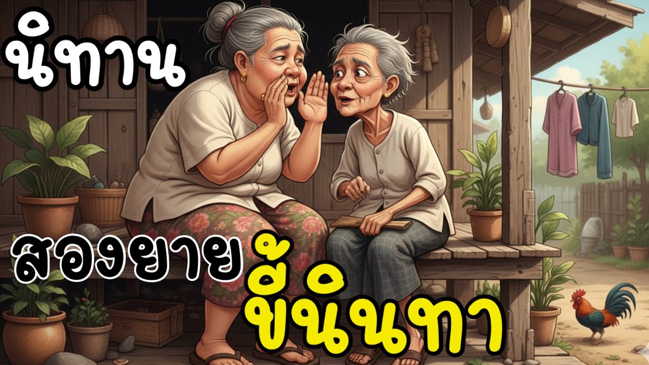 นิทาน 🌟 สองยายขี้นินทา 🌟 #นิทาน #นิทานพื้นบ้าน #นิทานก่อนนอน #นิทานสั้น #นิทานสอนใจ 