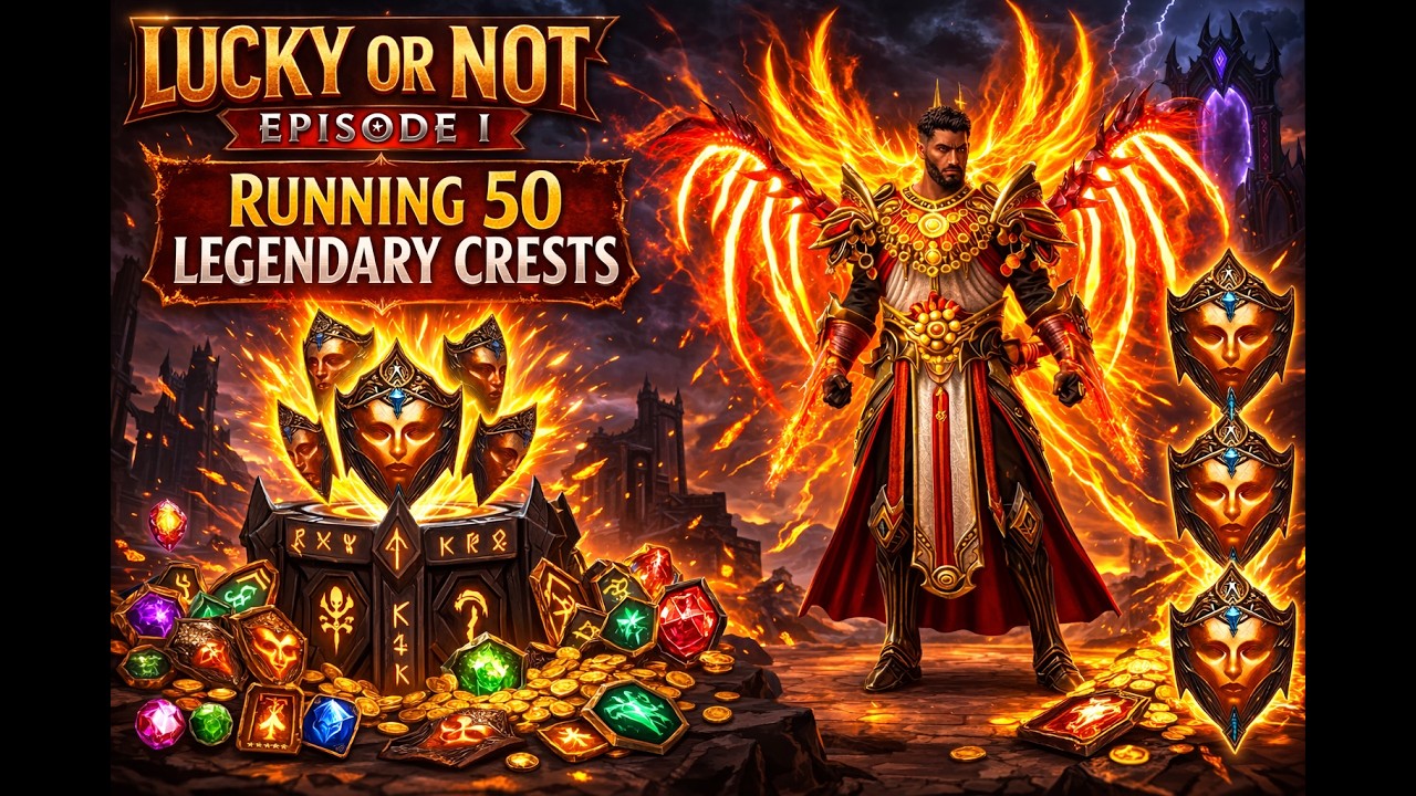 Diablo Immortal - Lucky Or Not ? : Episode 1: 50 Running 50 LEGENDARY CRESTS