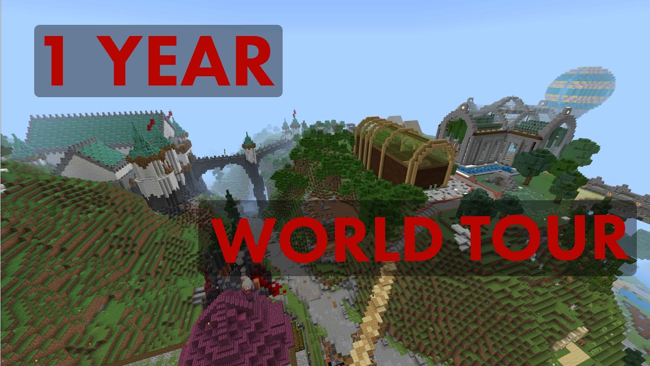 1 YEAR Survival Minecraft WORLD TOUR (Ep.1)