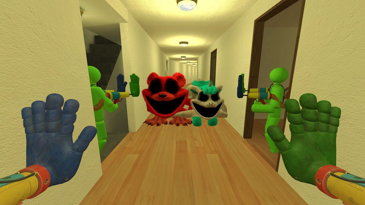 THIS SCARY Bobby BearHug & CraftyCorn Chase 100 Players in Liminal Hotel in Gmod