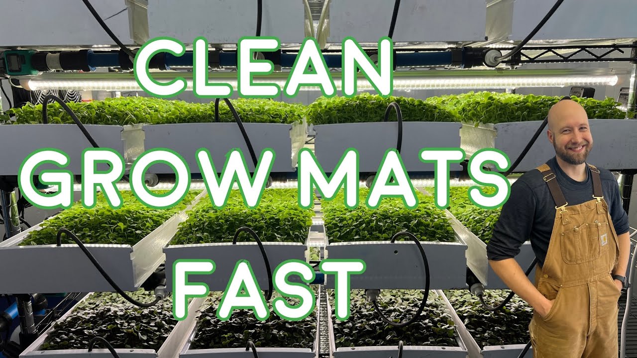 Quick & Easy! How to Clean a Reusable Hydroponic Grow Mat in Seconds