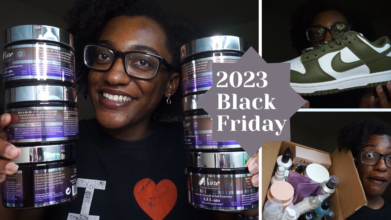 2023 BLACK FRIDAY HAUL | NATURAL HAIR, SKINCARE, SHOES & MORE