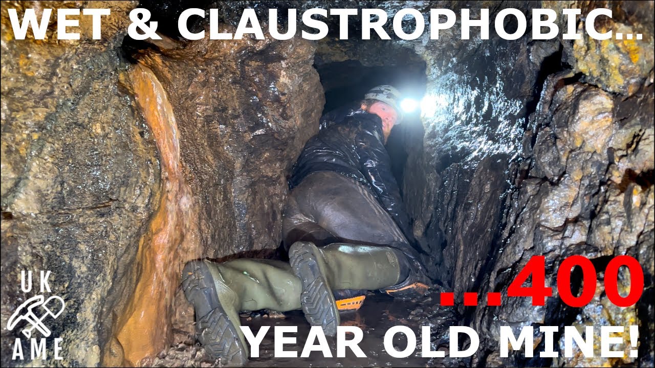 Mine from The 1600s Is Wet & Claustrophobic: Yewtree : UK Abandoned Mine Explores.