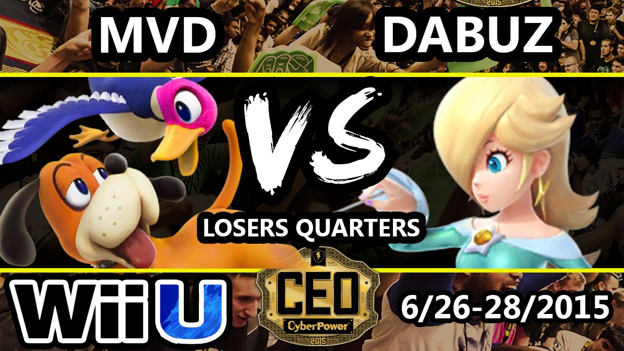 CEO 2015 - Dabuz (Rosalina) Vs. MVD (Duck Hunt, Captain Falcon) - Losers Quarters - Smash Wii U