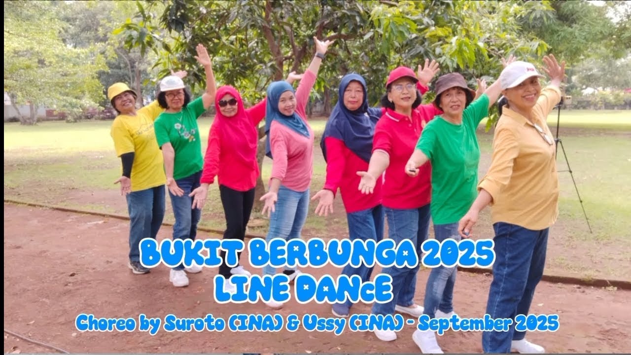 BUKIT BERBUNGA 2025//LINE DANCE//CHOREO BY SUROTO (INA) & USSY (INA) - SEPTEMBER 2025