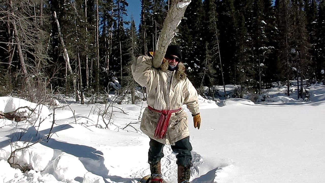 Toboggan Haul-in and Winter Camp Prep: Solo Hot Tent Trip, Part 1, Feb 2016