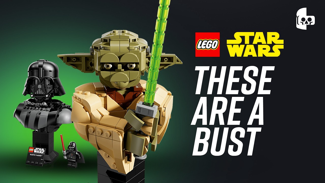 Официальная презентация бюстов Йоды и Дарта Вейдера из серии LEGO Star Wars.