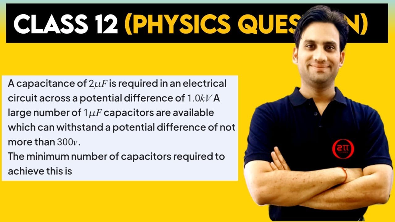 A capacitance of 2μF is required in an electrical circuit across a potential difference of 1.0kV.