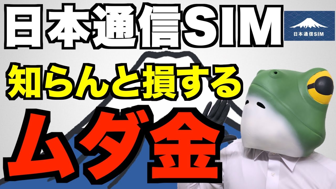 【日本通信SIM】落とし穴と真実｜格安SIMの闇を暴く！月1390円で20GBの衝撃【ムダ金注意】
