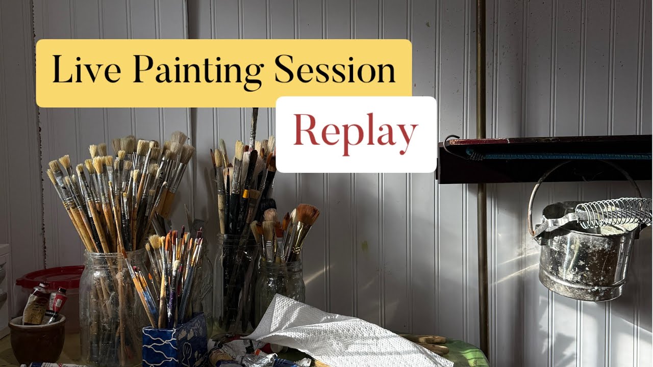 Replay of Live Landscape Oil Painting Session 