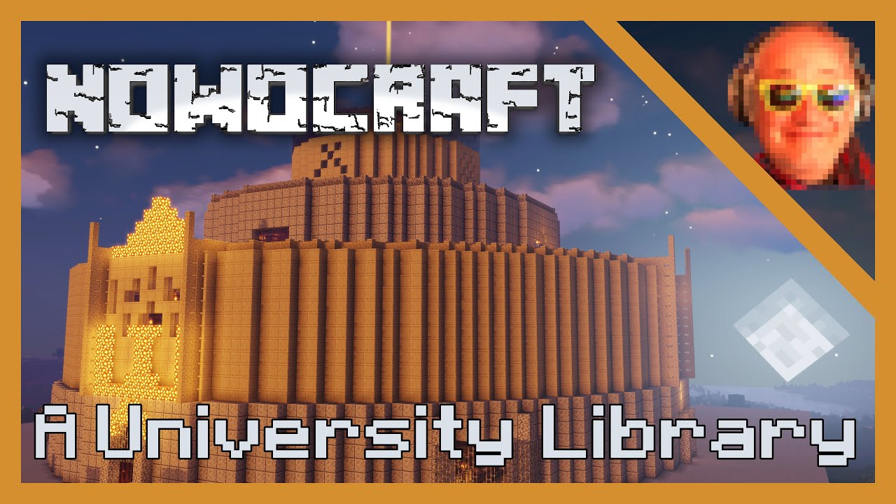 A round library - my Minecraft build with lovingly crafted interior