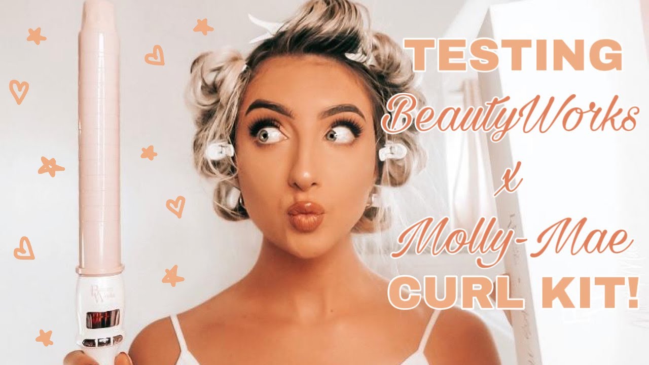 BEAUTY WORKS X MOLLY MAE CURL KIT TESTING / REVIEW *WITHOUT EXTENSIONS* | Lottie & Belle