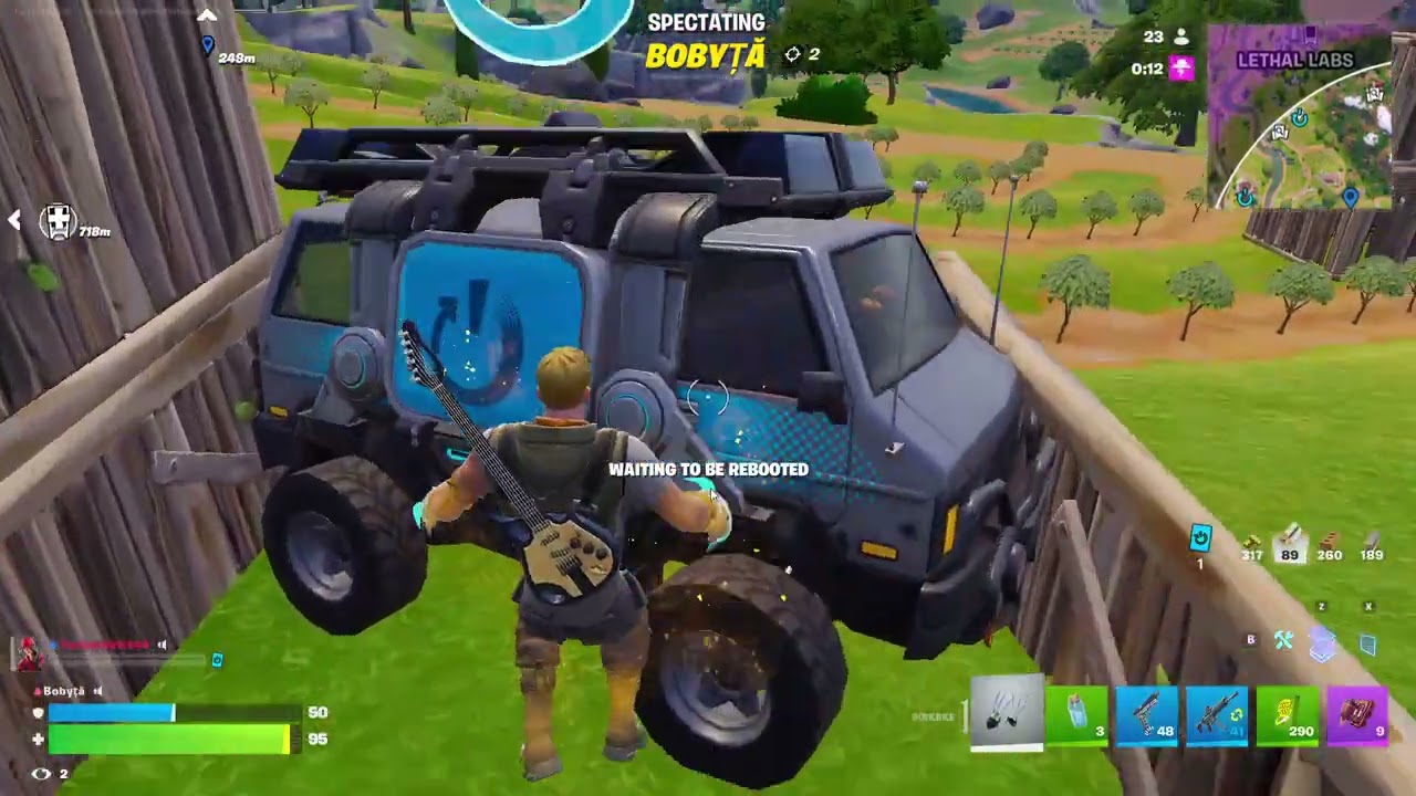 playing fornite
