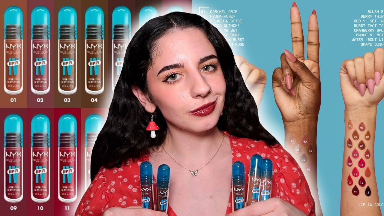 Are The NYX Lip IV Stains Worth it?! | Review + 8H Wear Test