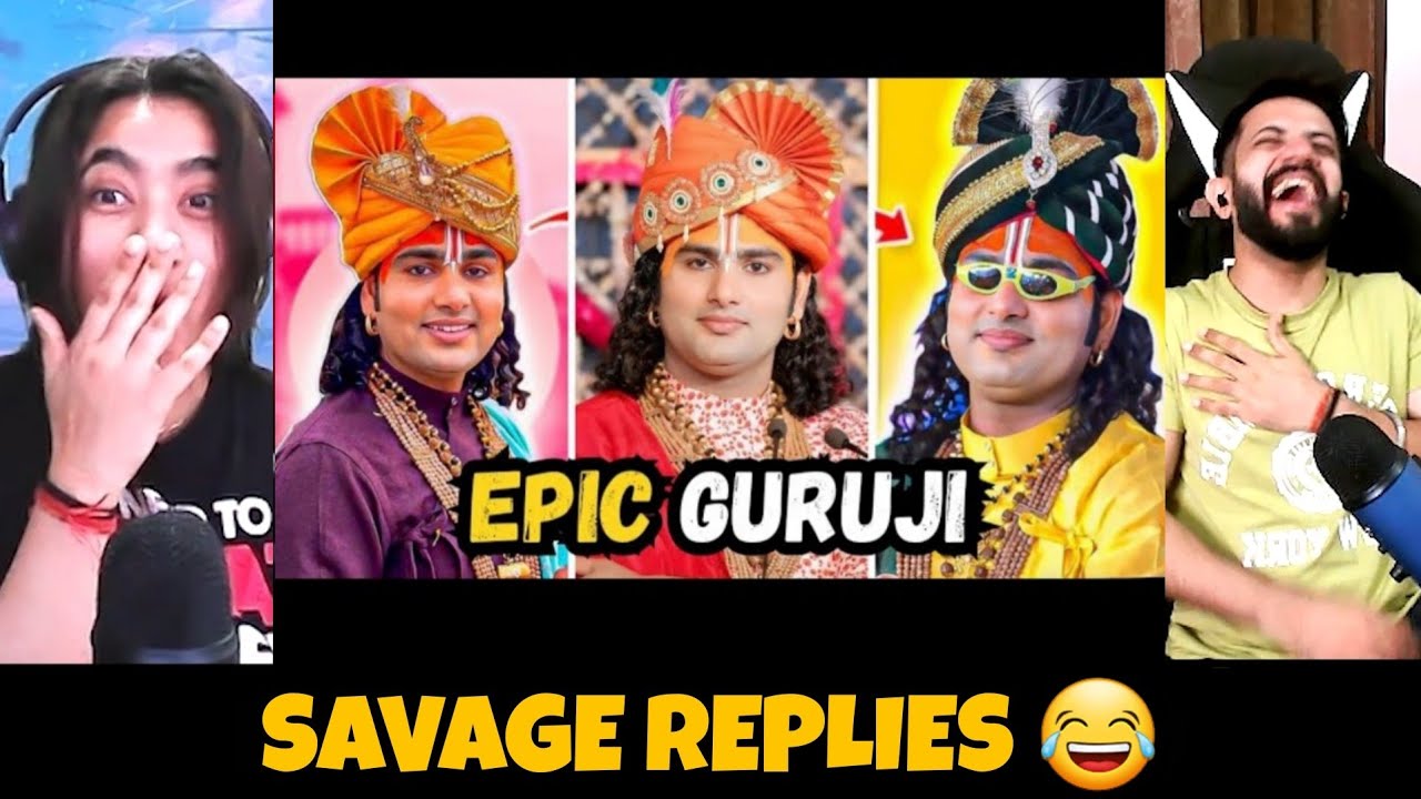 THE ANIRUDDH ACHARYA SHOW | Aniruddhacharya funny Replies 🤣