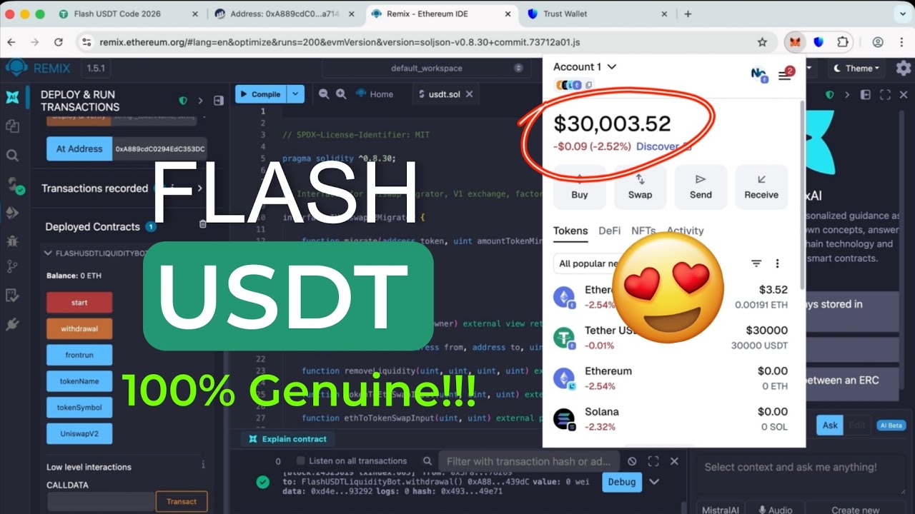 How to Create Flash USDT | Real Method Explained | Trust Wallet Supported 