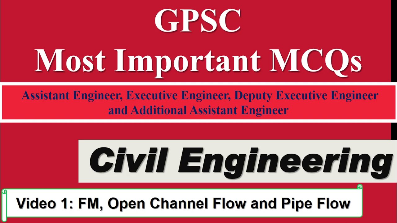 GPSC Civil Engineering Most Important Questions For All Department Vacancies Part - 1