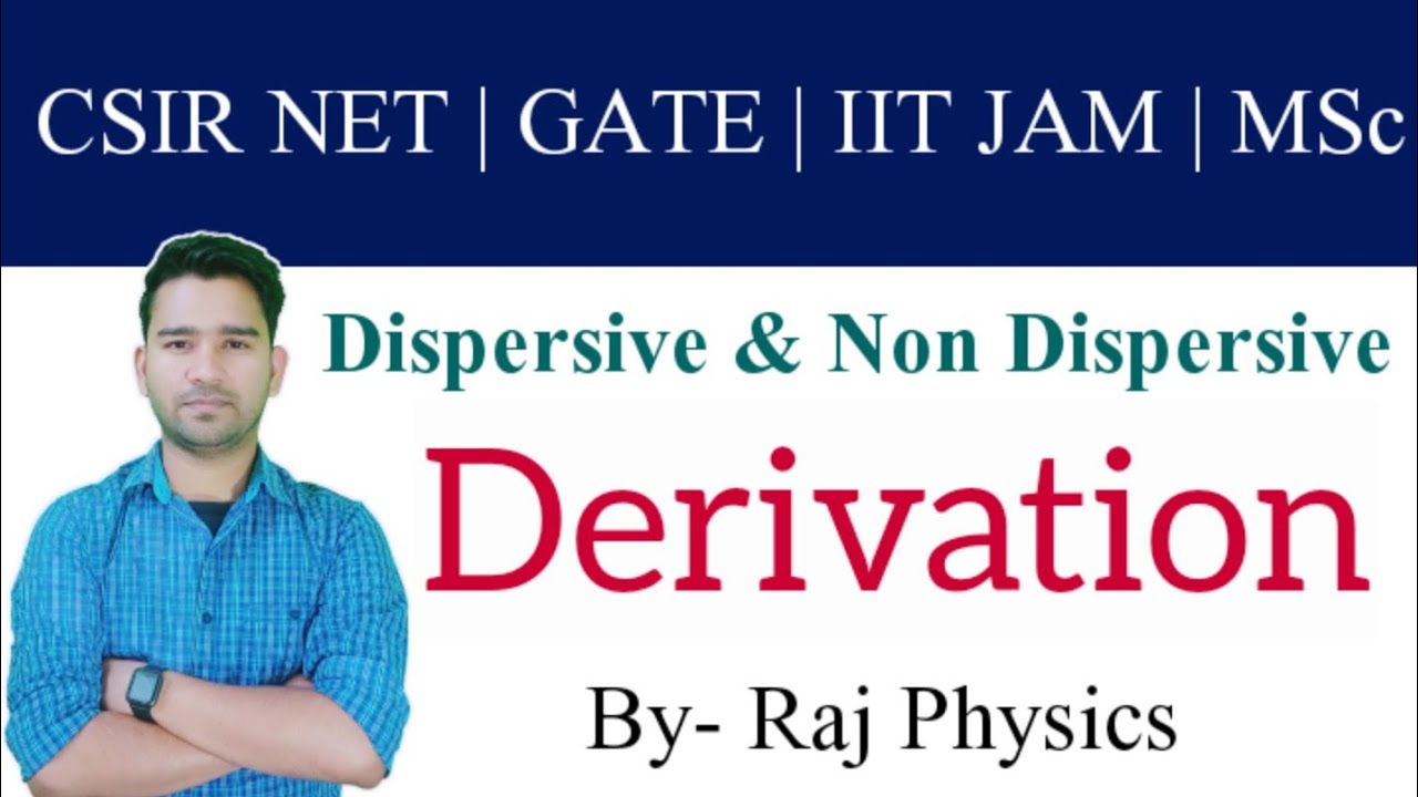 CSIR NET | IIT JAM | GATE | MSc | Relation Between Phase and Group Velocity for Dispersive Medium