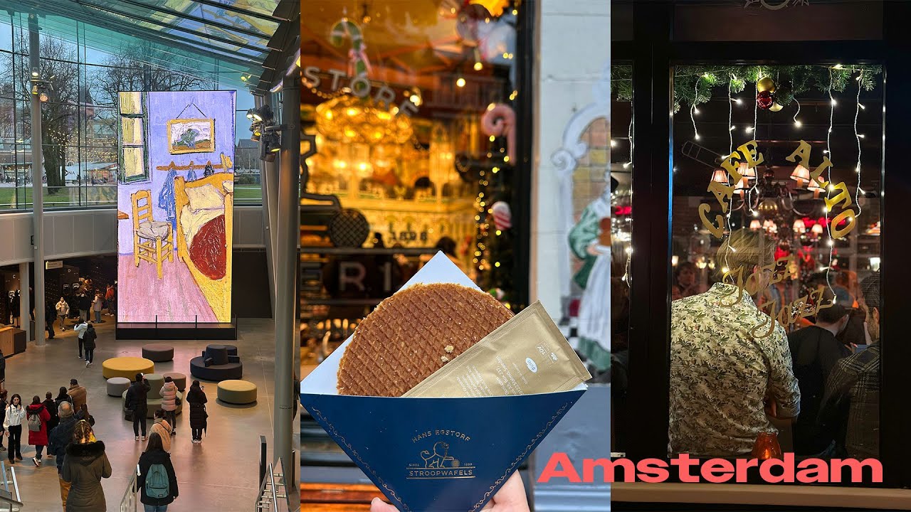 VLOGㅣ나홀로 암스테르담 미감 여행🖼️ 반고흐뮤지엄, 편집샵, 보트투어, 재즈카페, 숨겨진 밤의 맛집(?)까지!