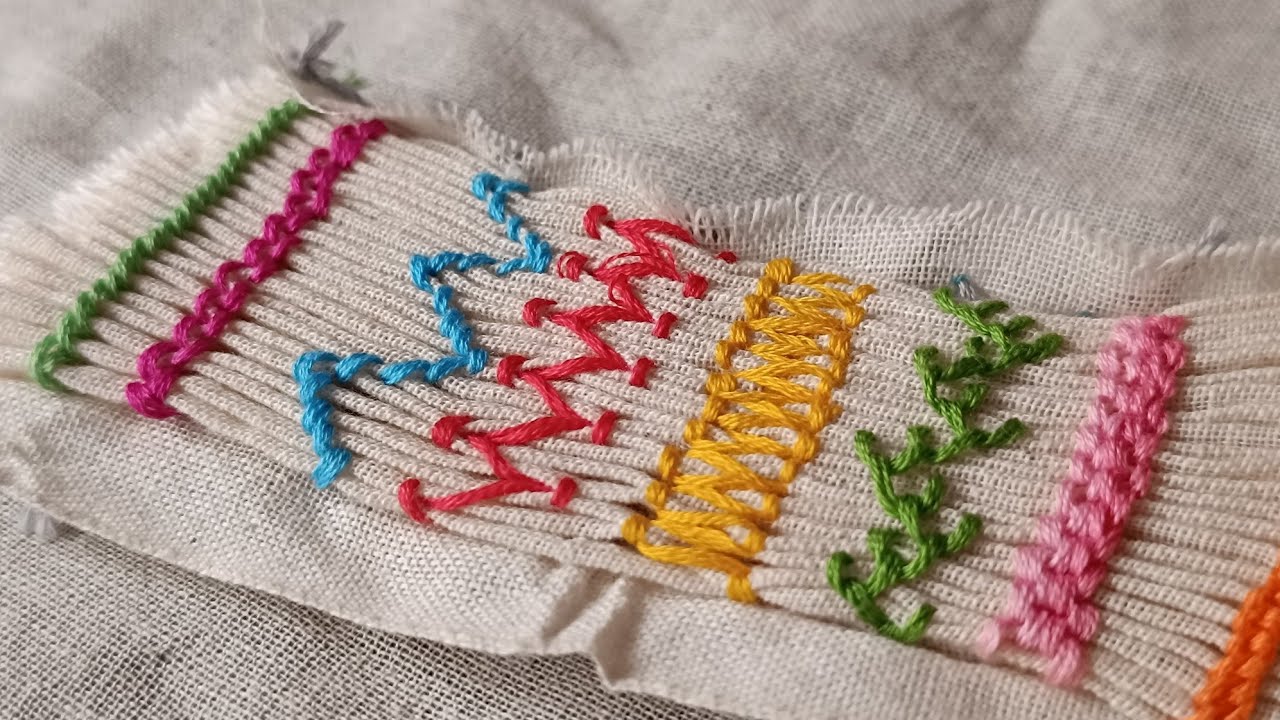 10 Different Stitches along with Pleating for Smocking - Absolute Beginners