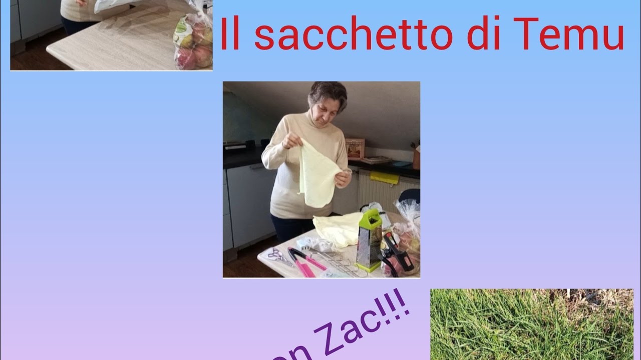 Acquisti su Temu, passeggiata con Zac.