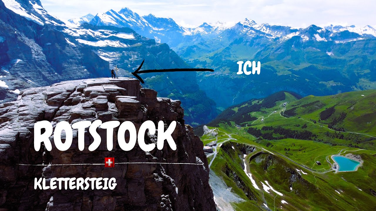 Schwindelfreiheit erforderlich! Rotstock Klettersteig - am Fusse des Eigers