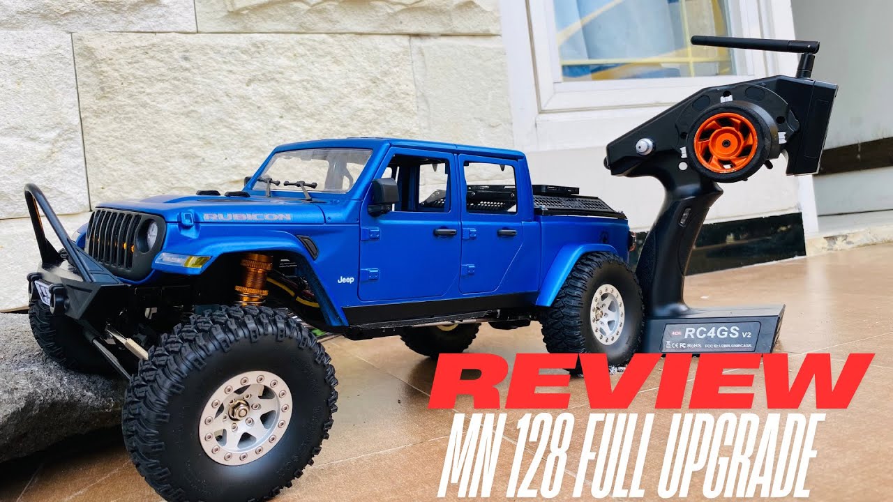 RC MN128 UPGRADE & CUSTOM JEEP GLADIATOR