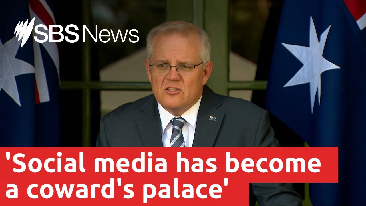 Scott Morrison slams social media as 'coward's palace' and foreshadows future crackdown | SBS News