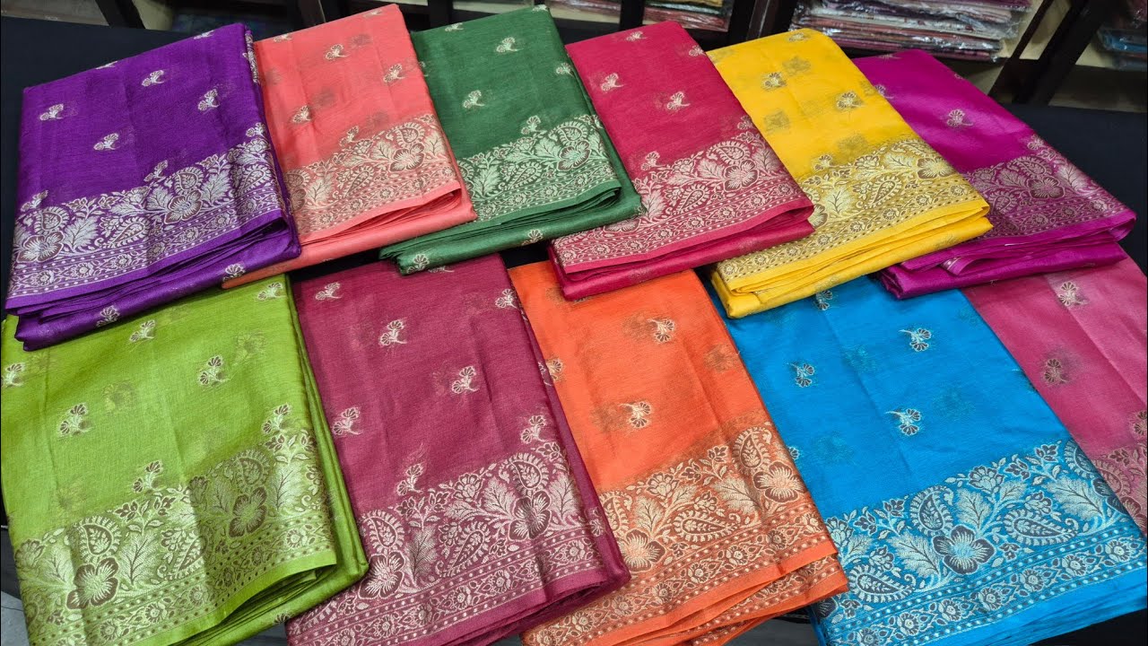 Teej Special Saree ✨ Pure Kosa Silk With Zari Buta | Party Wear Pure Tussar Silk Saree
