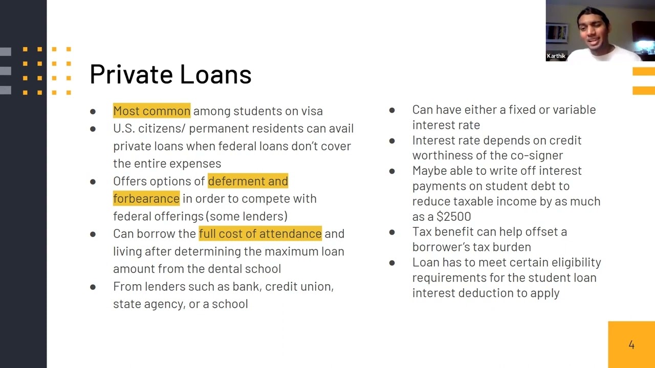 DDS/DMD Loan Webinar | Loan Options for international dentists