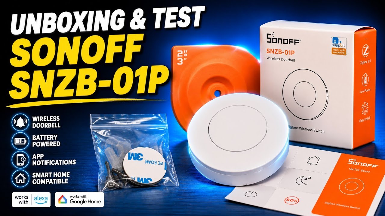 Sonoff SNZB-01P Review & Test – Buton Zigbee pentru Alarmă, Sonerie și Smart Home