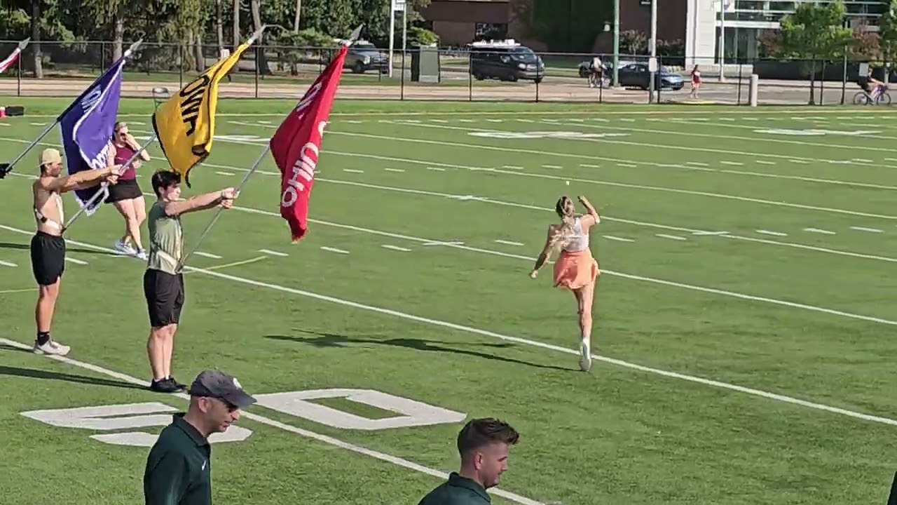 Michigan State Spartan Marching Band practice - MSU SMB