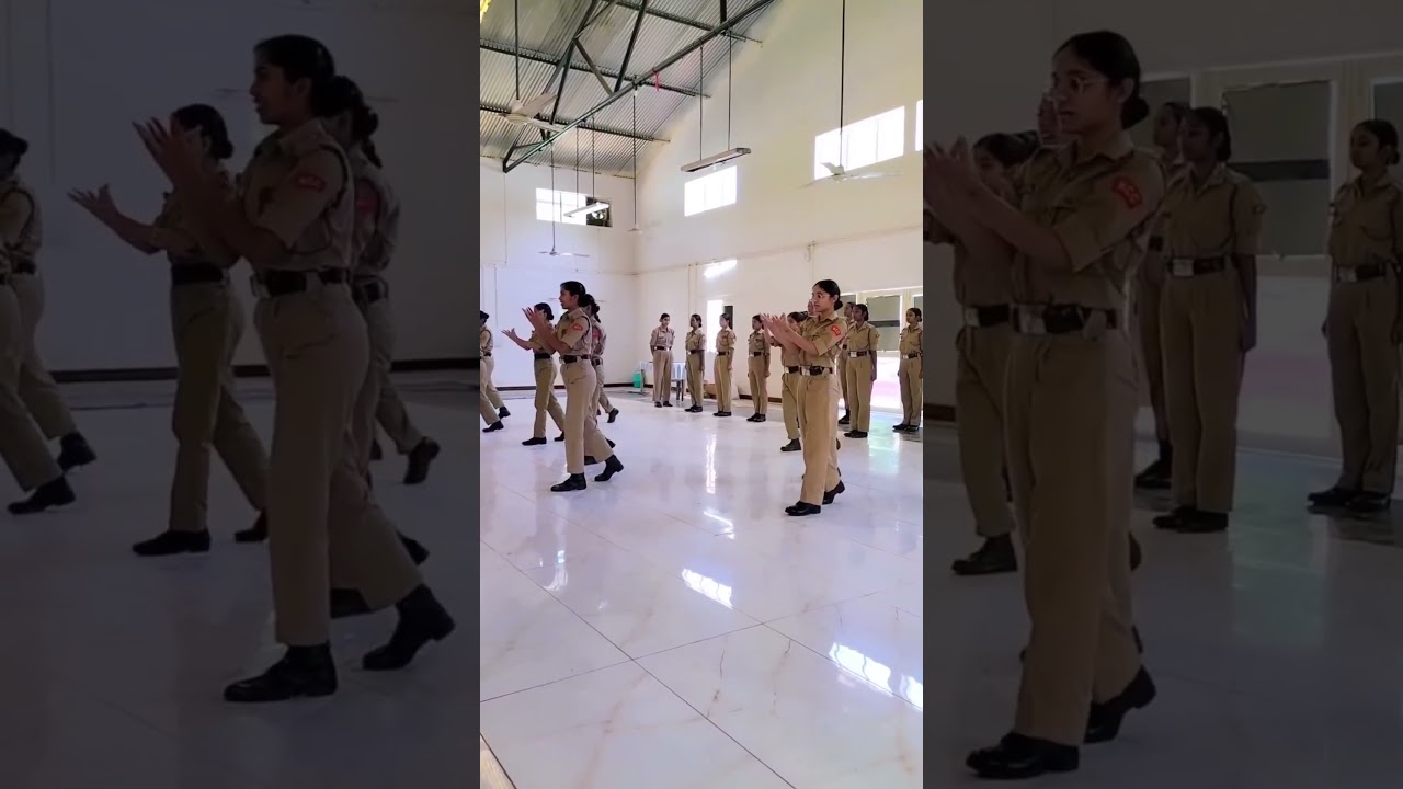 #ncc girl dance performance in NCC camp #ncccamp #ncc #ncccadet #trendingshorts #viralvideo #trend