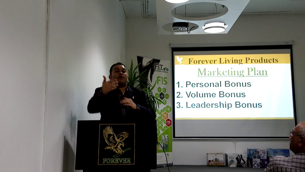 Forever living products marketing plan 1)personal bonus 2)volume bonus 3)leadership bonus