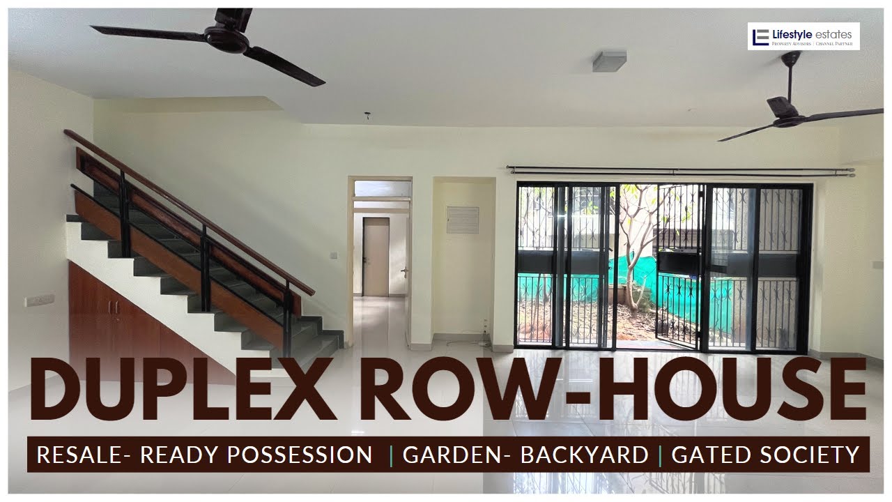 3BHK Duplex Garden Rowhouse for Sale in Gated Society in West Pune | Resale - Ready Possession