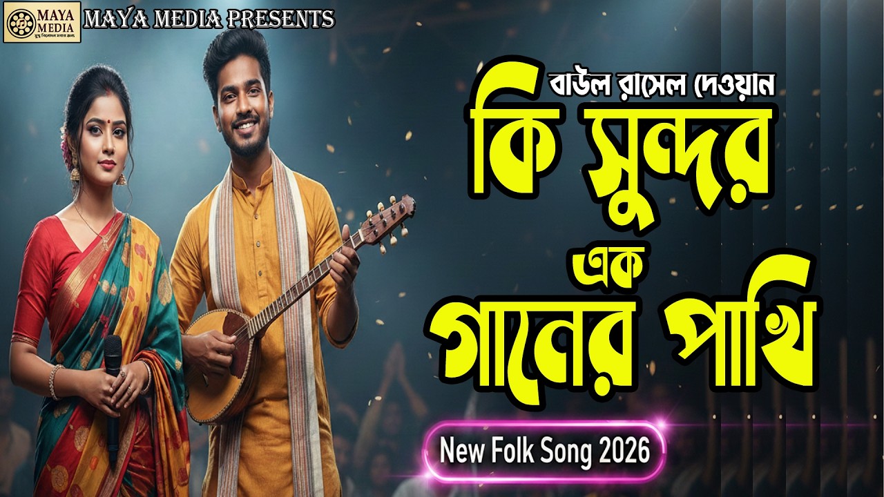 কি সুন্দর এক গানের পাখি | বাউল রাসেল দেওয়ান