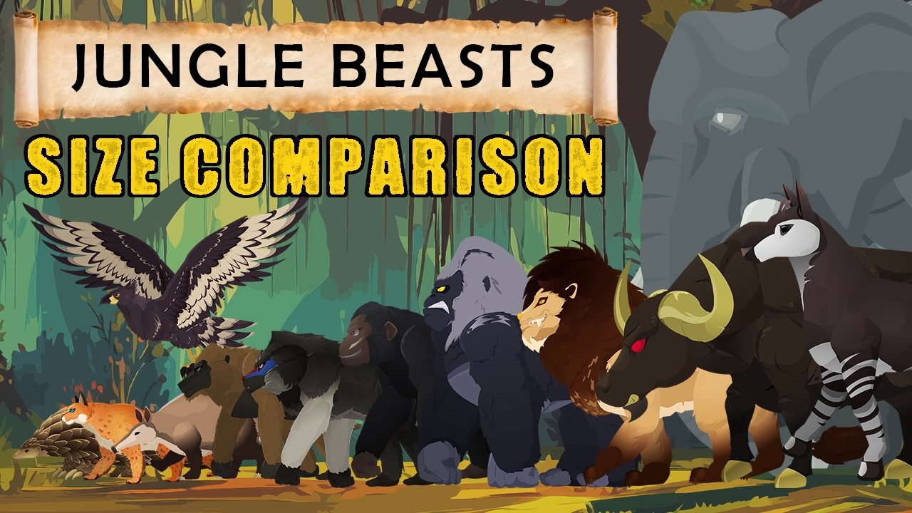 Walking Jungle Beasts of Aafa-Oongo (Official Size Comparison)