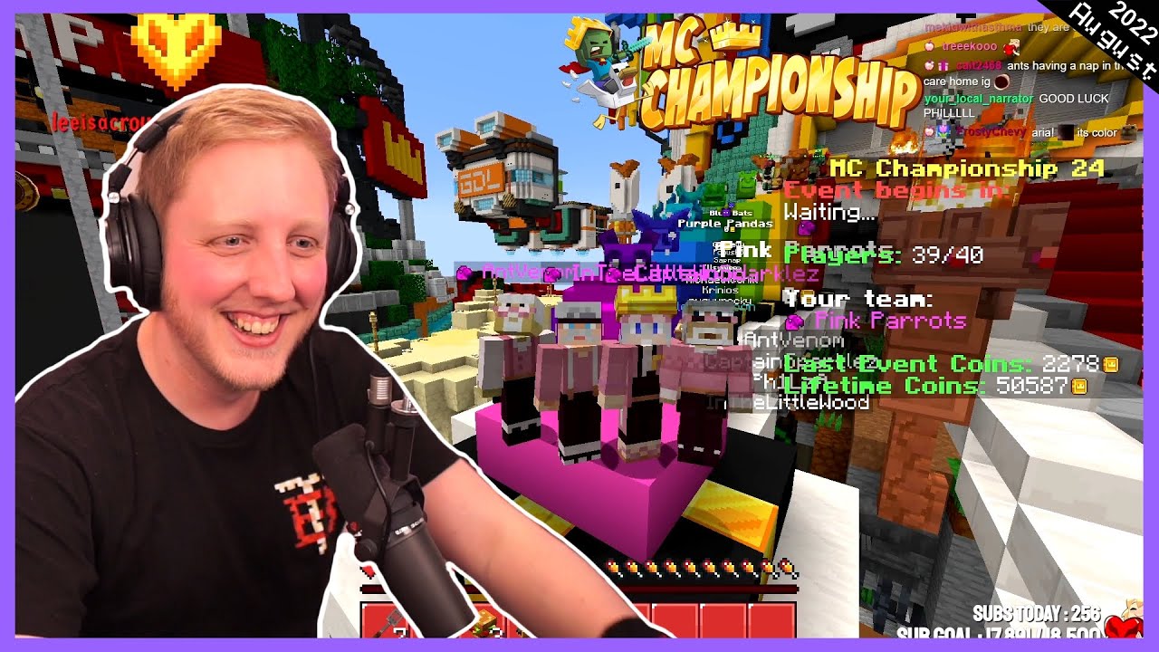 MCC 24 Pink Parrots W/ Captainsparklez , Antvenom & Martyn - Philza VOD - Streamed on August 20 2022