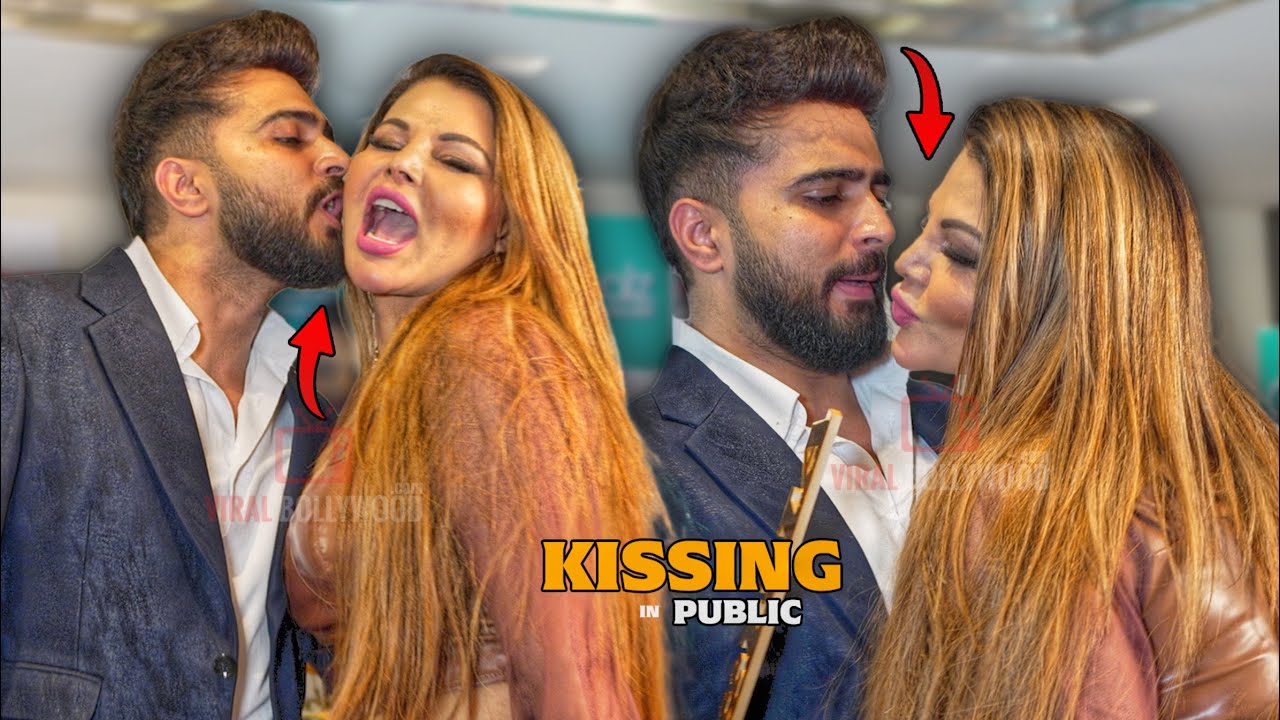 एक KISS दो ना - Rakhi Sawant and boyfriend Adil Khan getting Unconditional LOVE from Public