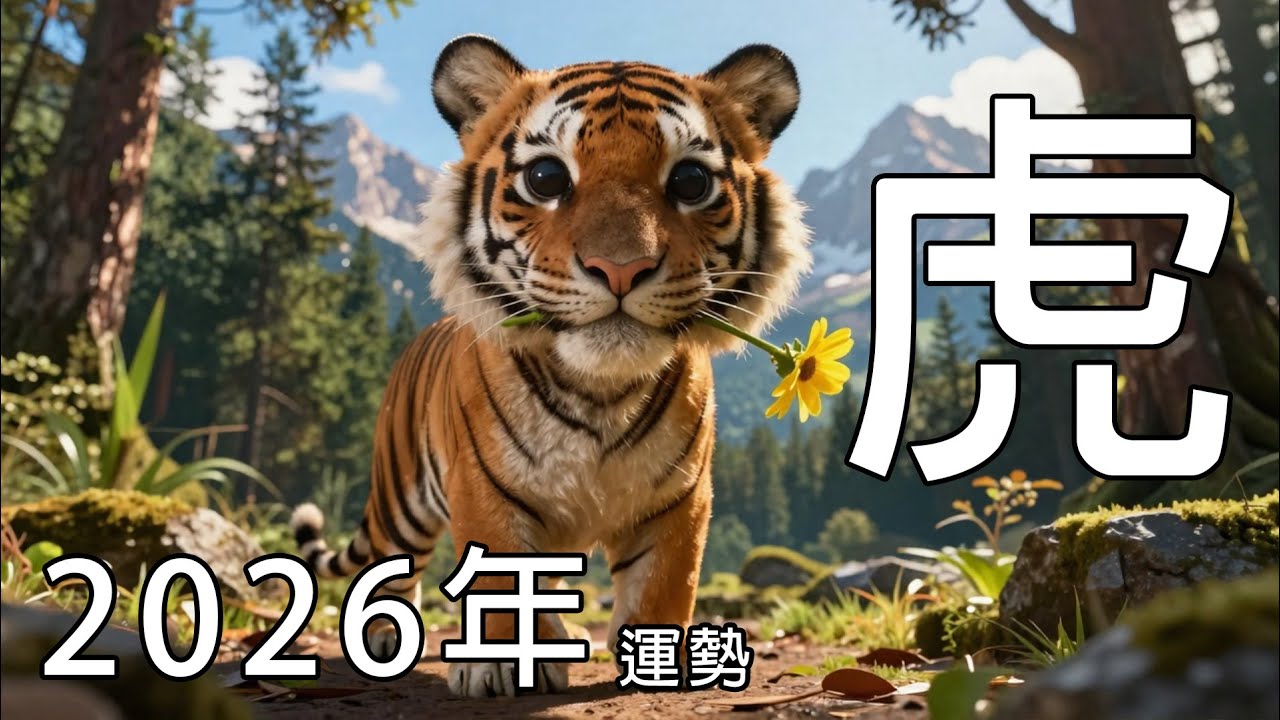 2026運勢，生肖屬【 虎 】從五行屬性看運勢。