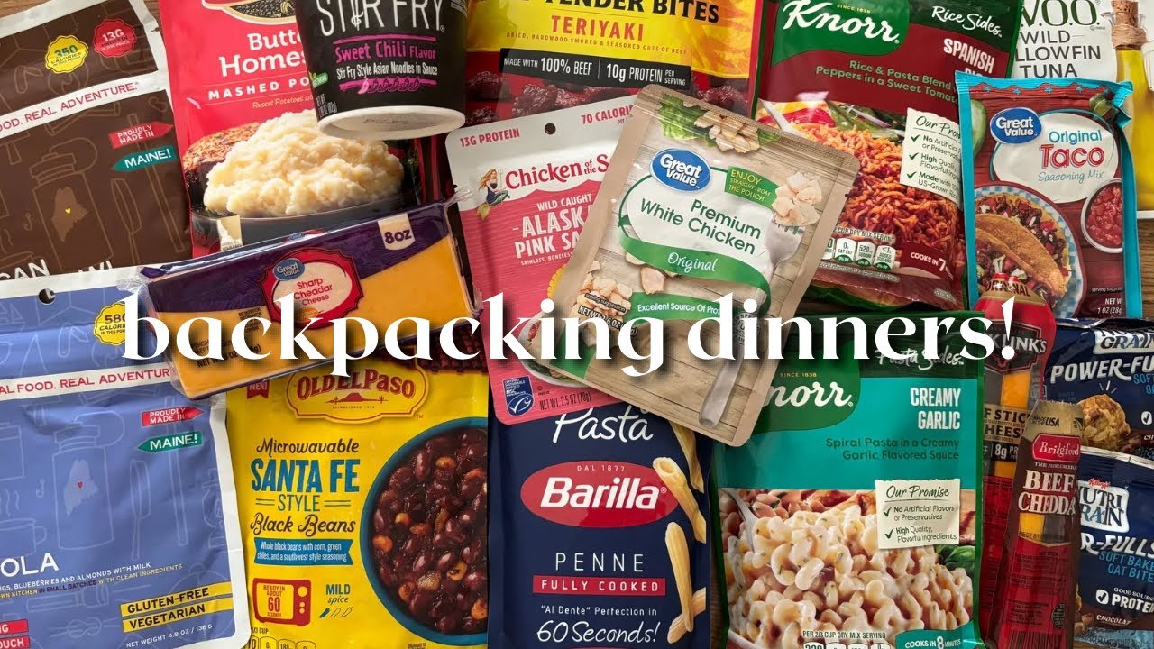 5 CHEAP and EASY Backpacking Meals from the Grocery Store