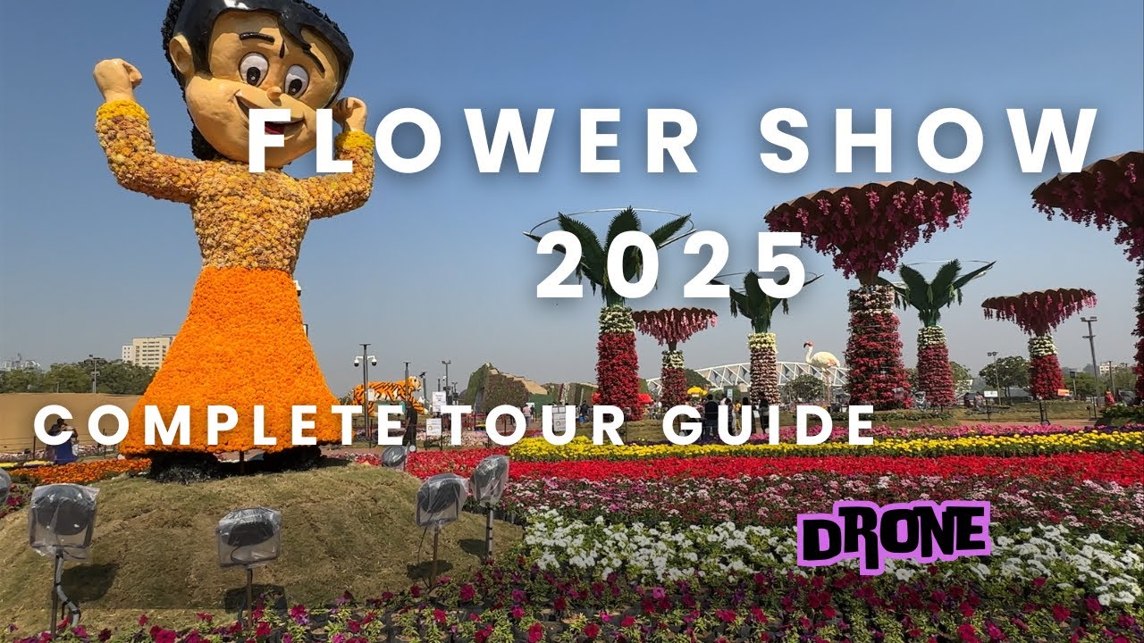 🌸 Ahmedabad Flower Show at Riverfront 2025 | A Visual Feast of Blooms 🌸