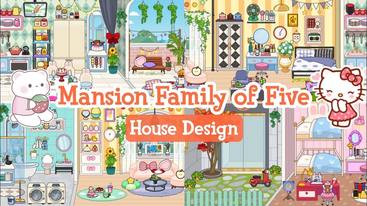 Miga World Modern Mansion House Design for Family of 5 🔑🧸 | Miga Town | TocaBoca