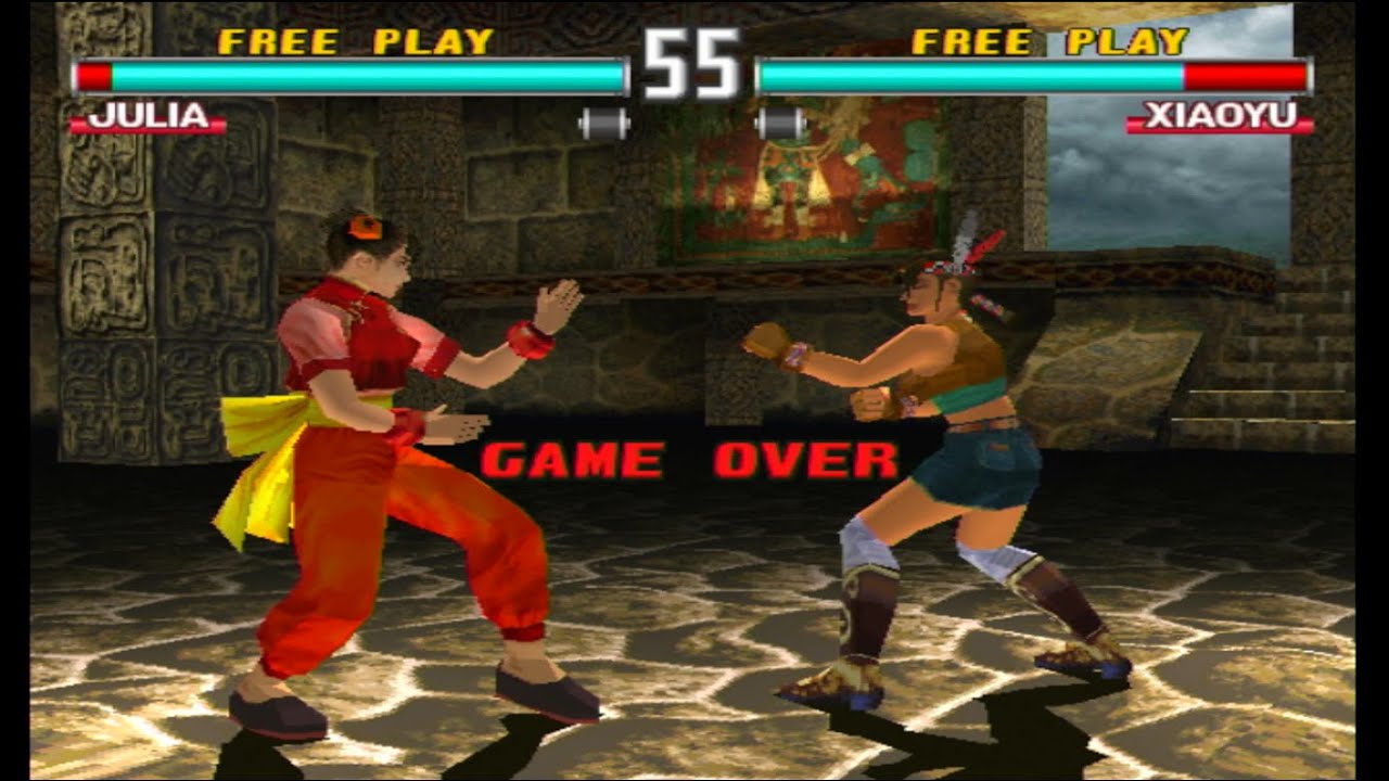 Tekken 3 (arcade version) demo attract mode