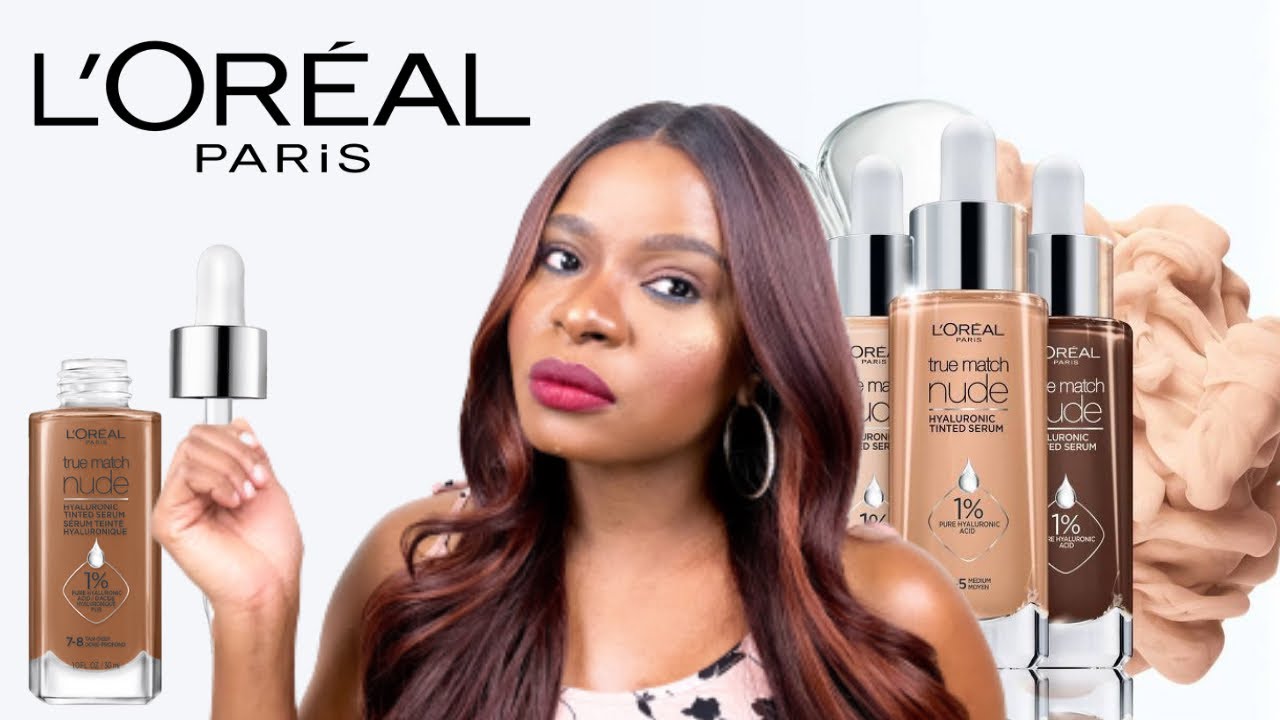 L'Oreal True Match Nude Serum Foundation on Dark Skin