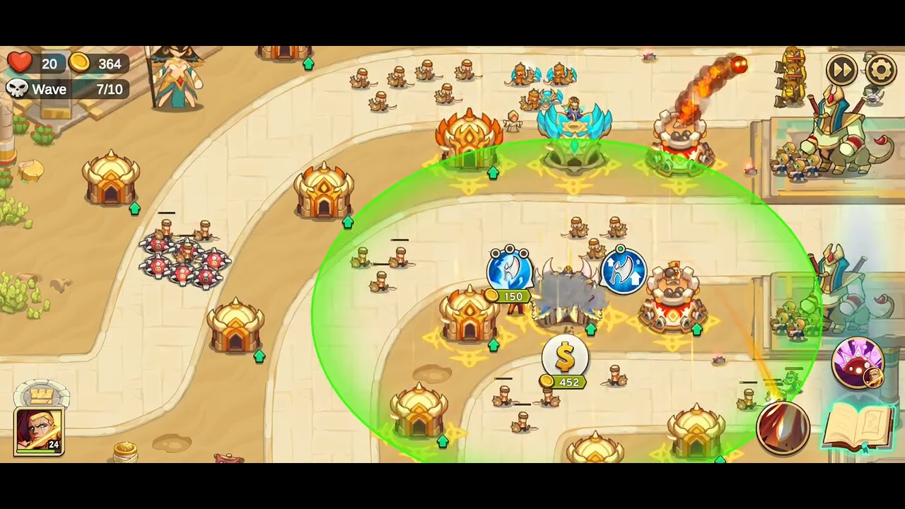 Empire defender | chapter 2 level 20 nightmare | using only one hero