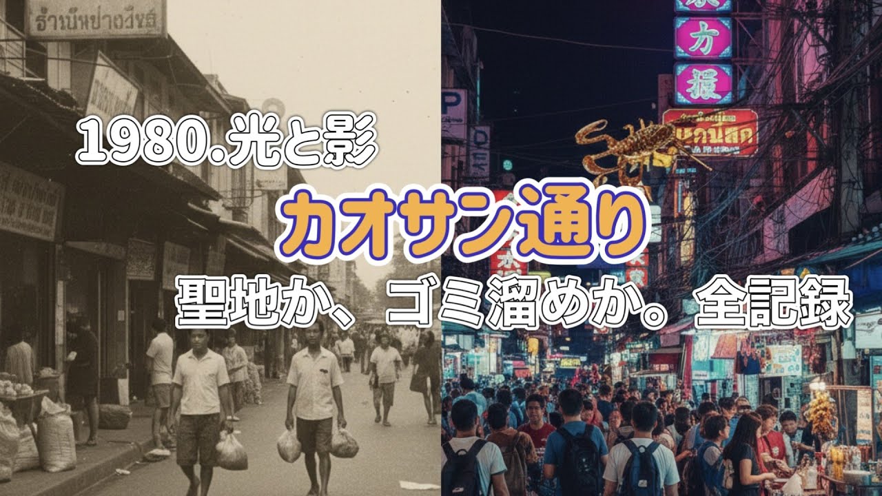 聖地か、ゴミ溜めか。バンコク・カオサン通りが辿った「光と影」の全記録