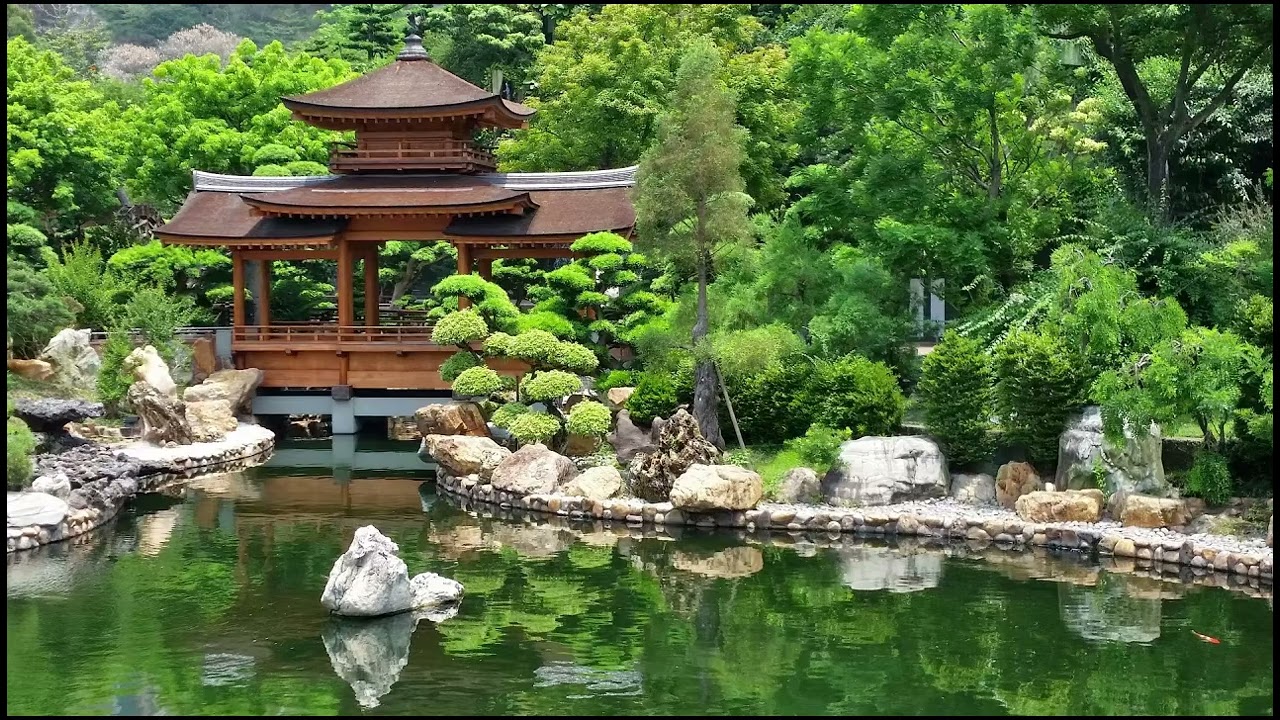 ⛩️🌷Jardin Japonais en été : Ambiance pour méditation, relaxation, soin énergétique, concentration🌷⛩️